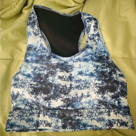 Body Glove Blue and White Activewear Top - Picture 1 of 3